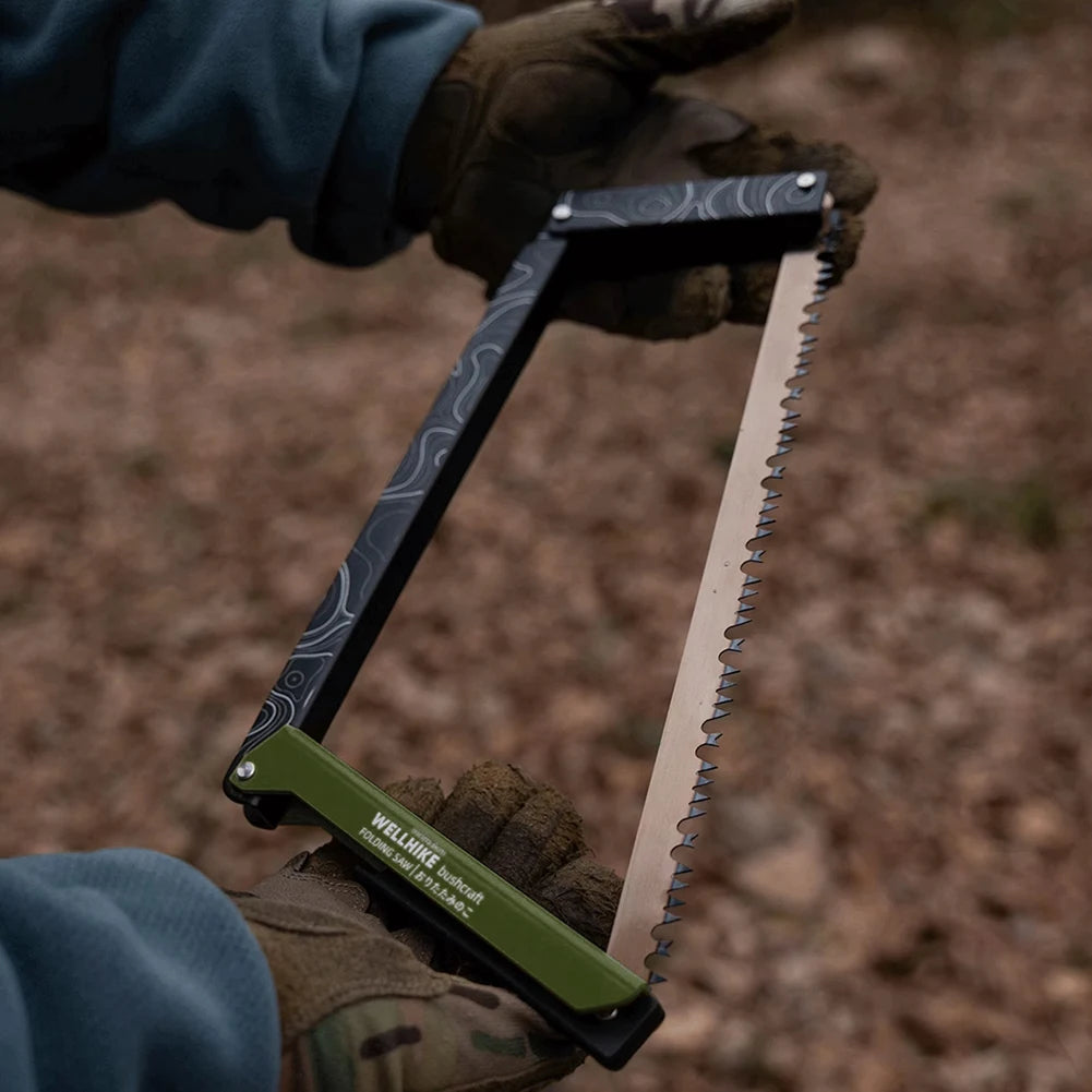 Folding Saw Aluminum Alloy Multifunctional Handsaw Camping Foldable Hand Saw Outdoor Hiking Survival Tools
