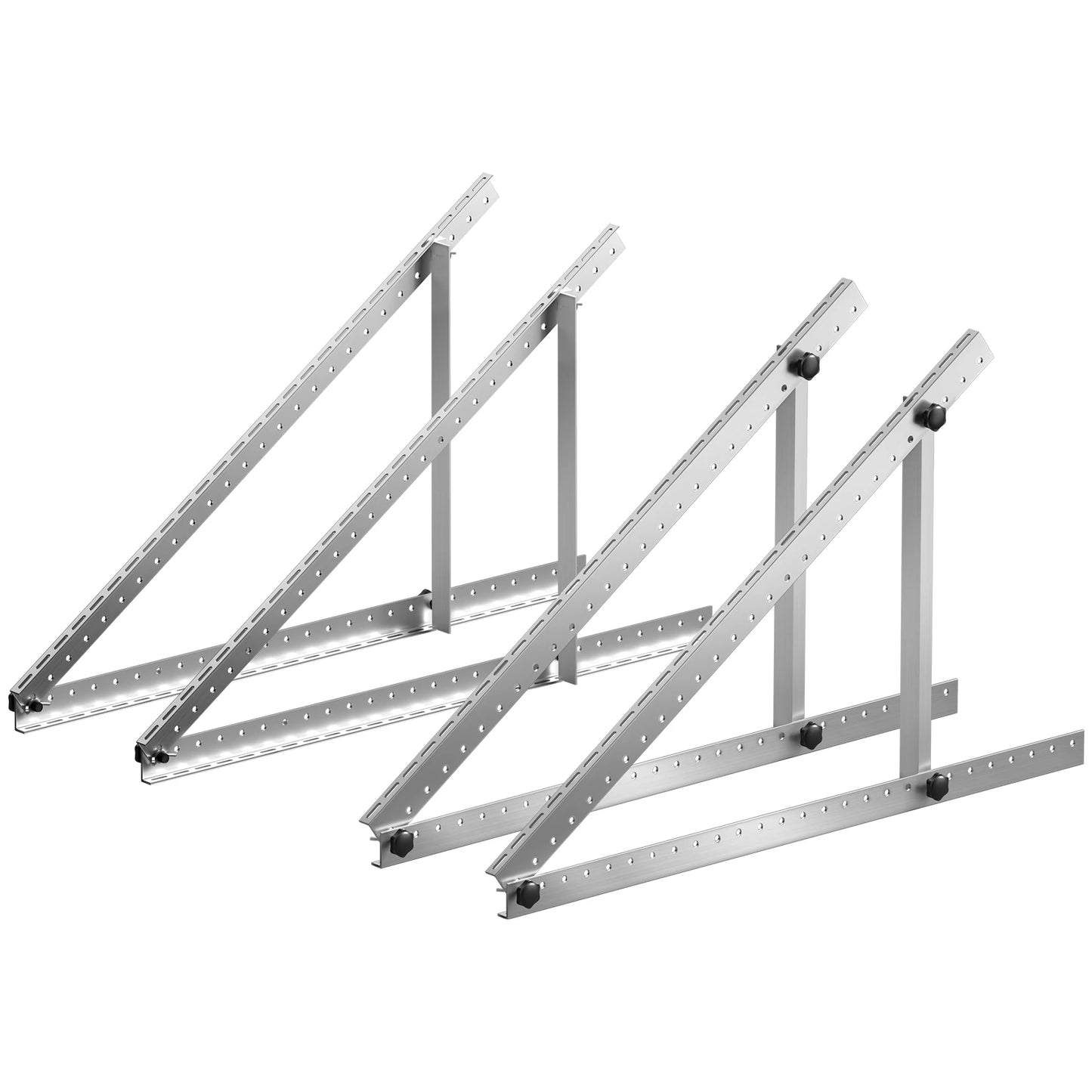 SucceBuy 2 Sets Solar Panel Mounting Bracket 45-Inch 0 t 90° Adjustable Support 100-400W Panels Aluminum Bracket for RV Off-Grid