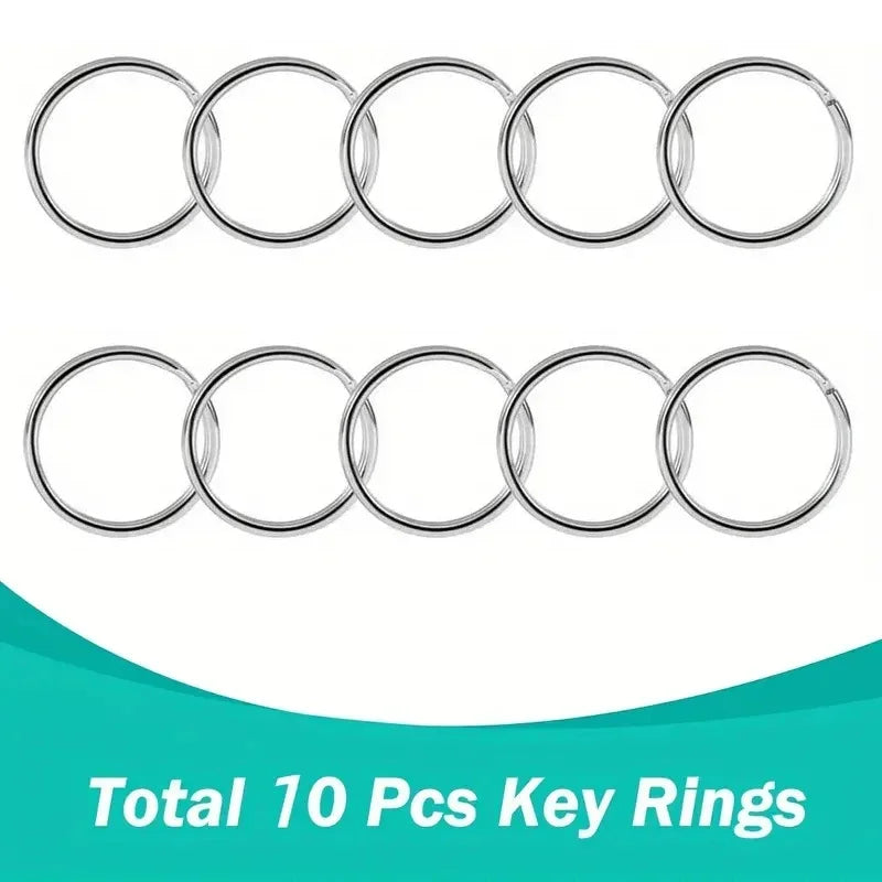 5/10/20PCS Swivel Clasps Lanyard Snap Hooks with Key Rings Key Chain Clip Hooks Lobster Claw Clasps for Keychains DIY Crafts