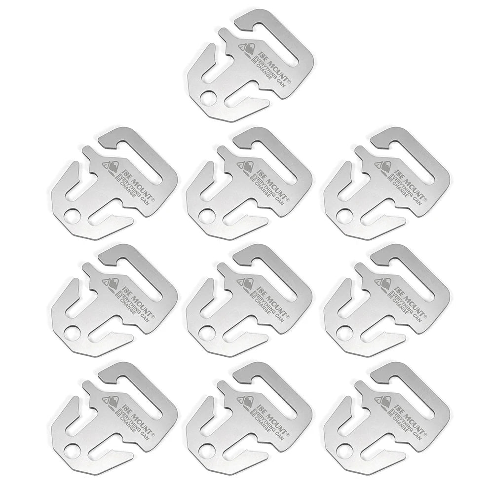 5/10Pcs Camping Tent Cord Rope Fastener Guy Line Runner Carabiner Hook Hanger Tightener Canopy Fastener Camping Accessories