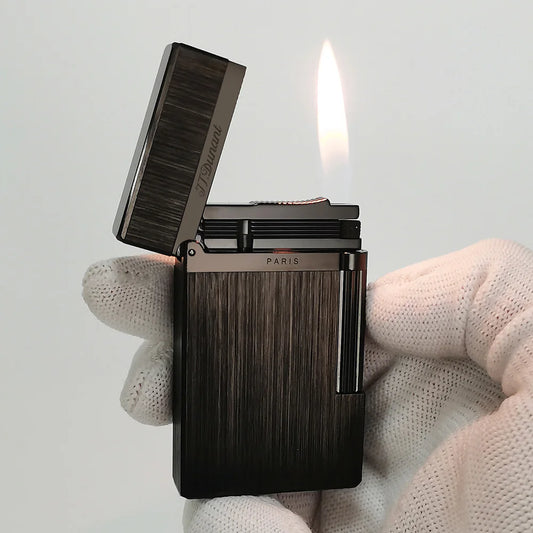 Cool Metal Lighter Butane Gas Refillable Drawing Clear Sound Soft Flame Cool Smoking Gadgets For Smoker's Men Gift Best Choice
