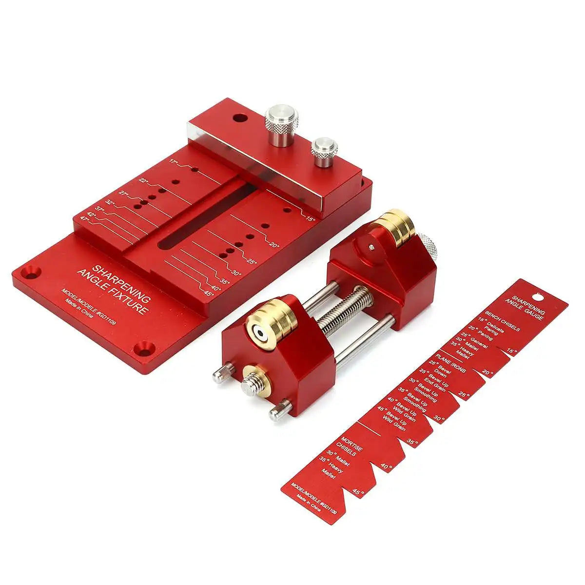 Mohoo Sharpening System Honing Guide Sharpening Holder Angle Fixture Angle Gauge for Woodworking Chisel