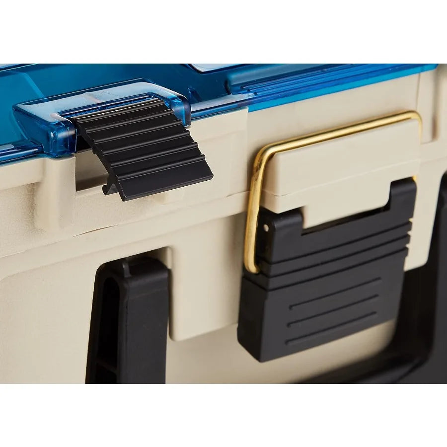 1349-00 Two Level Magnum 3449 Tackle Box Sandstone Blue One Size
