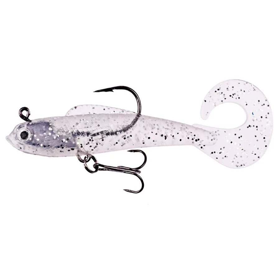 6PCS Wobblers Artificial Baits Fishing Tackle Soft Silicone Bait For Sea Bass Spoon Pike Carp Fishing Lures Swimbait2027