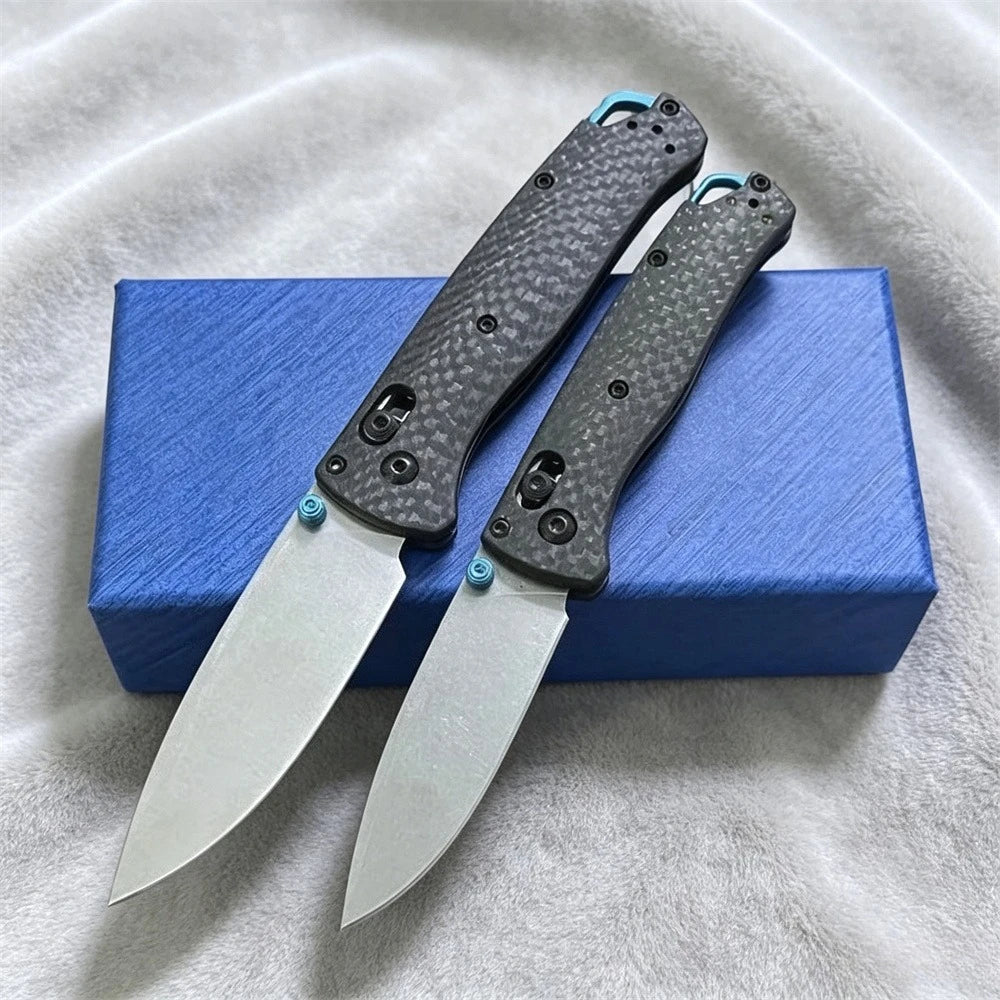 Premium Bugout 535-3 533-3 Mini Folding Knife S90V Steel Lightweight Carbon Fiber Handle Portable Outdoor Camping Hiking Tool