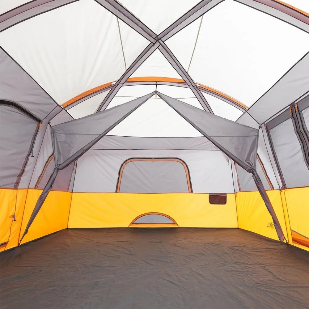 Tent for Family Camping | 10 Person / 11 Person / 12 Person Large Multi Room Cabin Tents for Car Camping & Outdoor Adventures