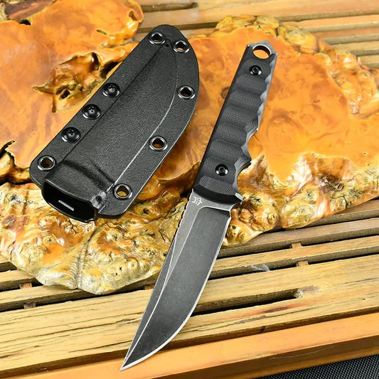 FX 634 Tactical Straight Knife D2 Steel Blade G10 Handle Outdoor Camping Wilderness Survival EDC Hunting Knife Carving Knife