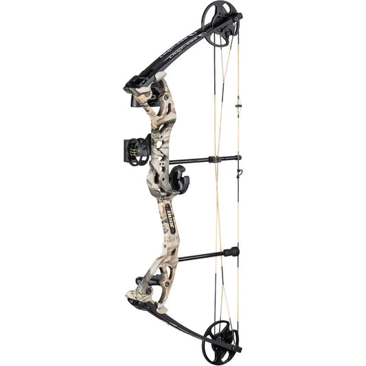 Bear Archery Limitless Dual Cam Compound Bow Includes Quiver Sight and Rest God's Country
