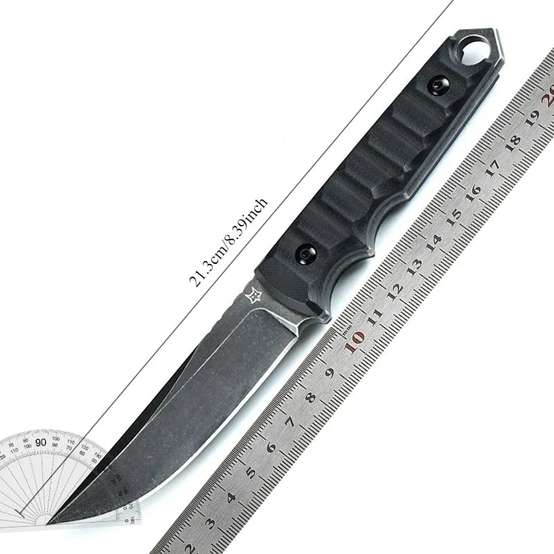 FX 634 Tactical Straight Knife D2 Steel Blade G10 Handle Outdoor Camping Wilderness Survival EDC Hunting Knife Carving Knife