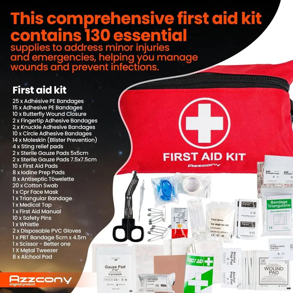 Emergency Survival Kit with First Aid Gears and Supplies - EDC Go Bugout Bag - Get Home Backpack for Camping Outdoor - Tactical