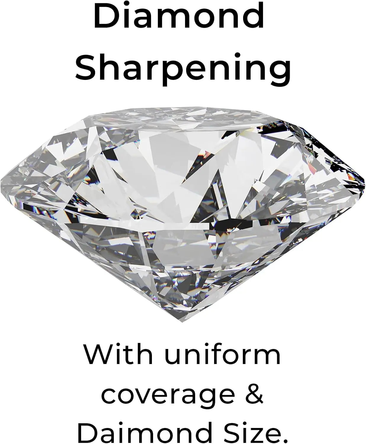 6-inch Diamond Sharpening Stone with Plastic Case - Fine Grit for Knives and Tools, Red