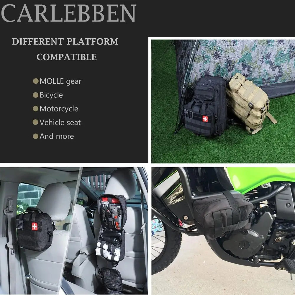 Survival Kit Camping kit First Aid Kit Emergency Bugout Bag Gifts for Men Tactical Gear Accessories Molle Attachments Military