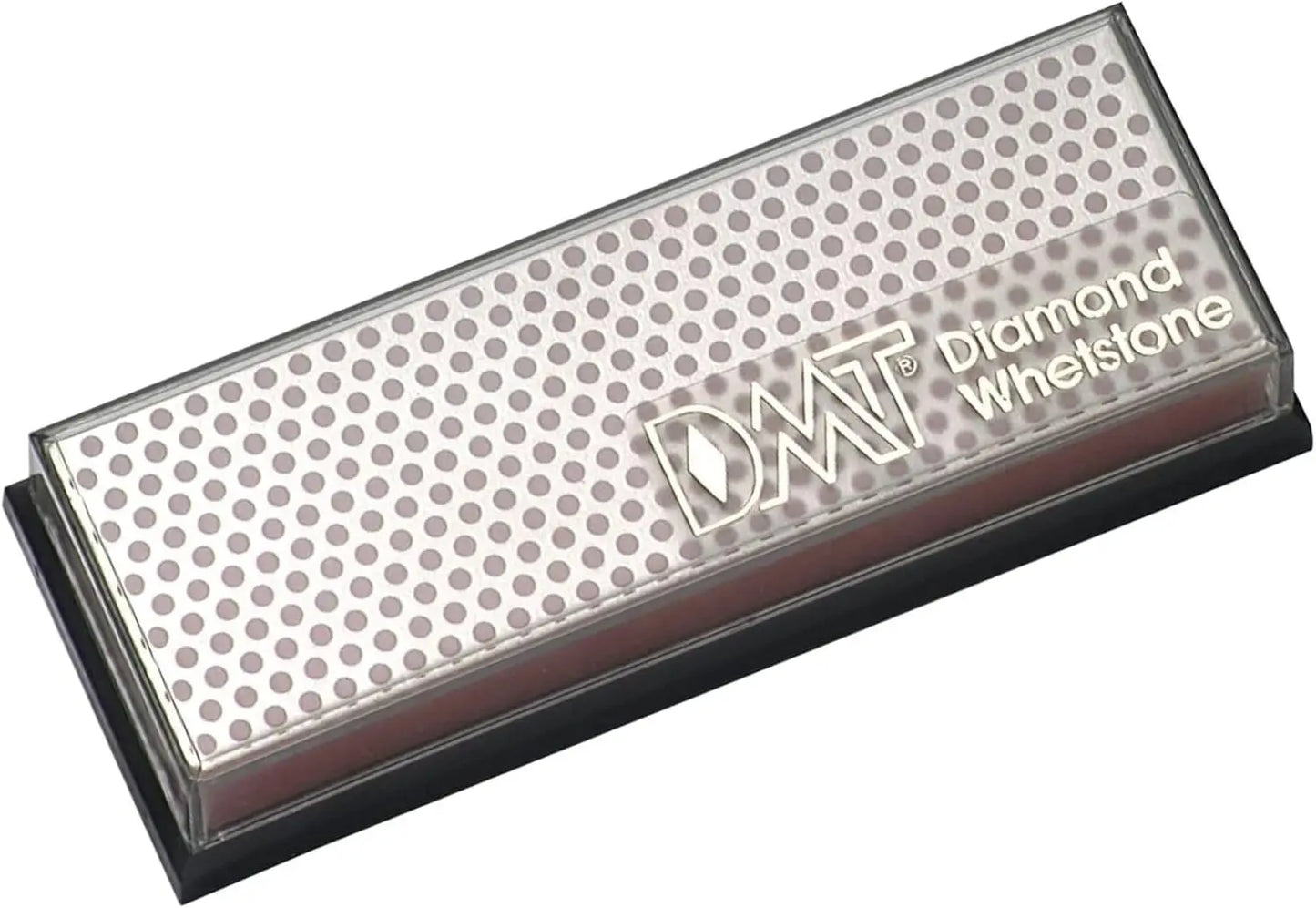 6-inch Diamond Sharpening Stone with Plastic Case - Fine Grit for Knives and Tools, Red