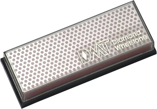 6-inch Diamond Sharpening Stone with Plastic Case - Fine Grit for Knives and Tools, Red