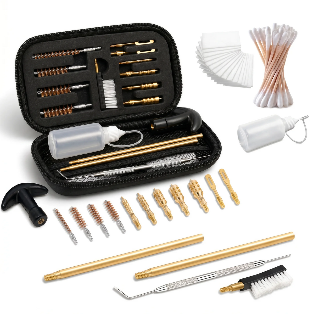 87 pcs Gun Cleaning Kit Pro Universal Handgun For .22, .357, 9mm, .38, .40, and .45 caliber handguns