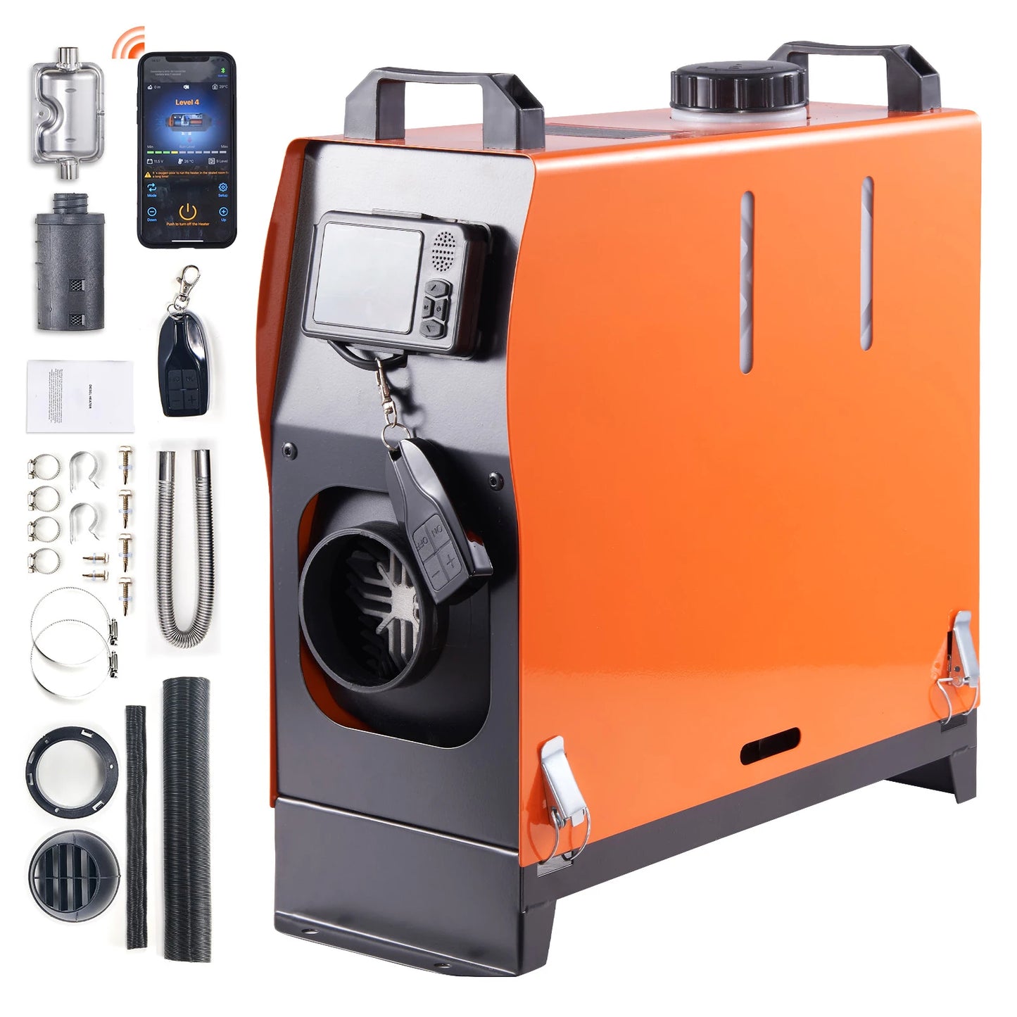 SucceBuy 8KW Diesel Air Heater Bluetooth All-on-one Diesel Heater with LCD Portable Parking Heater for Trailer Camper Van Boat