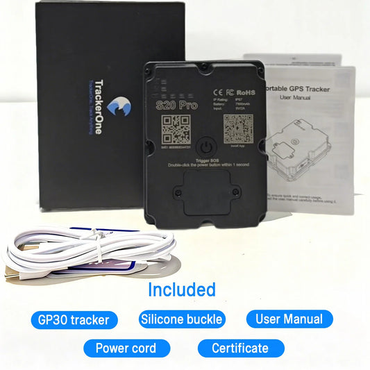 Wanway 4G GPS Tracker LL301 | 7500mAh Battery Magnetic Waterproof Anti-Theft Asset Tracker | WiFi+LBS+GPS Real-Time Location Fin
