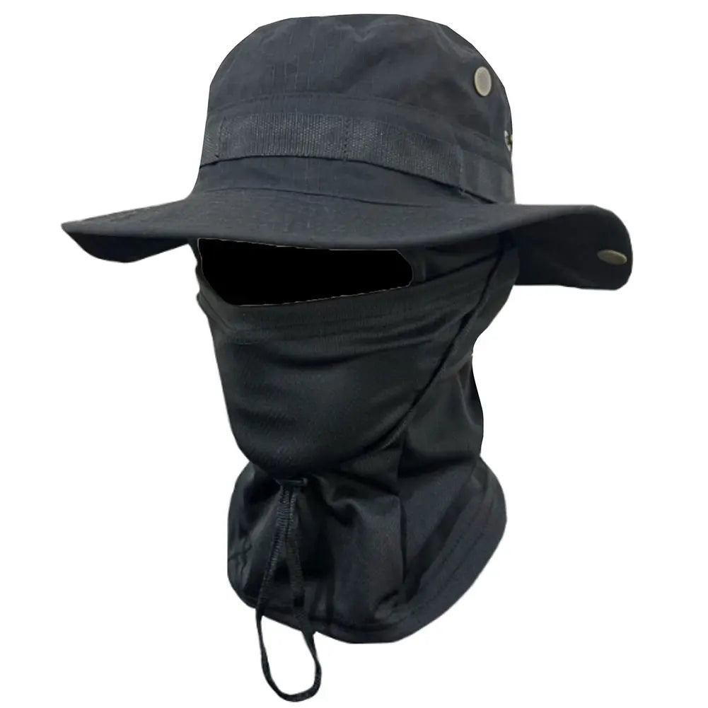 Boonie Hat Full Face Mask Set Wide Brim Fishing Hat Sun Protection Bucket Hat for Men Women Fishing Hiking Camping