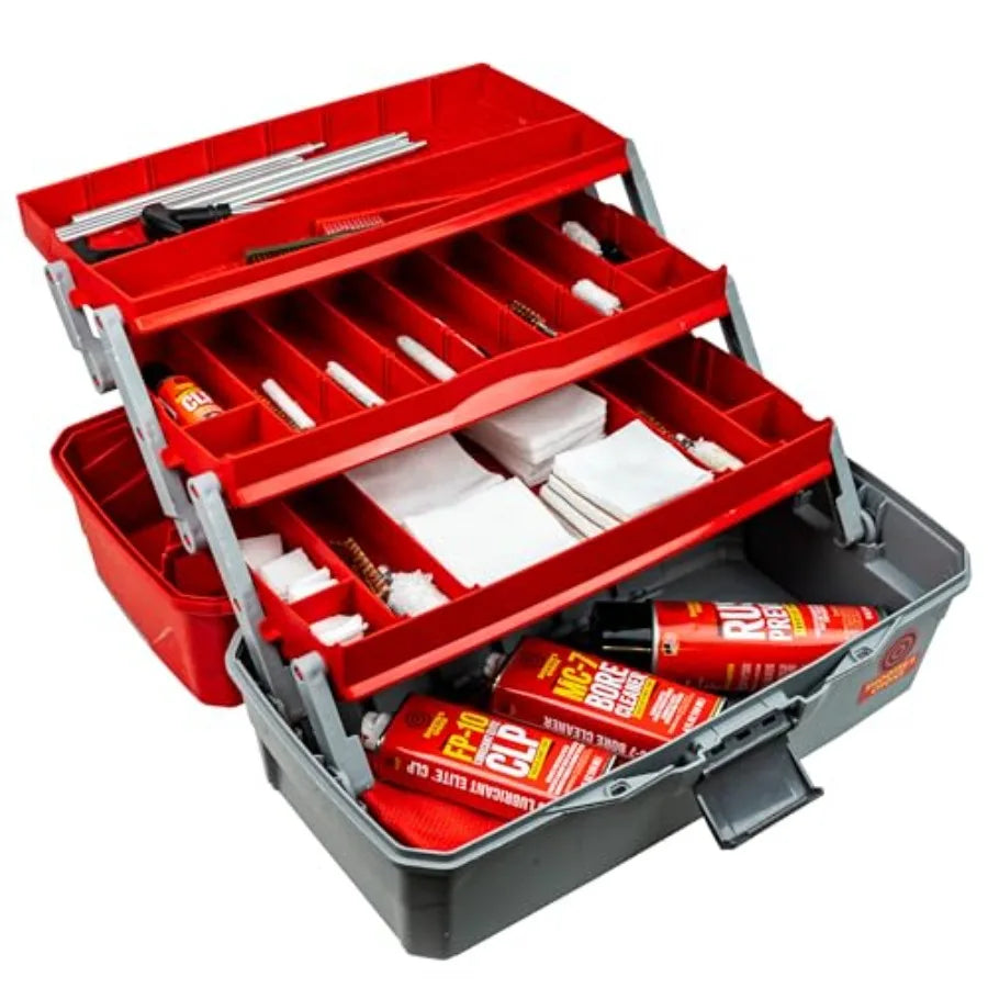 Shooter's Choice Bullseye Box Universal Rifle Pistol Shotgun Cleaning Kit for Precision Firearms Maintenance in Tactical Shooti