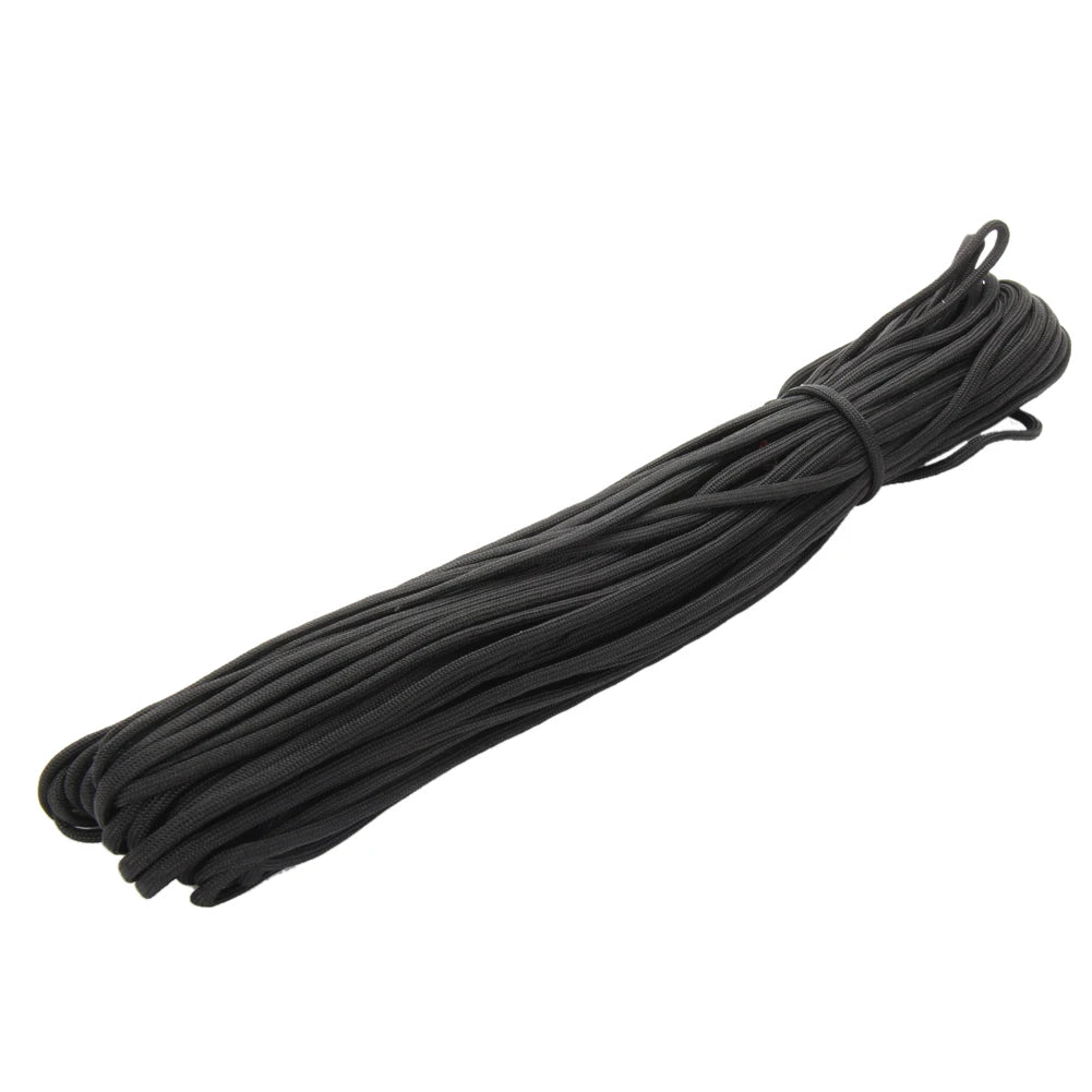 100FT Paracord 550 Rope Parachute Cord Multifunction Outdoor Camping Rope Heavy Duty Tent Rope Diameter 4mm for DIY Crafting