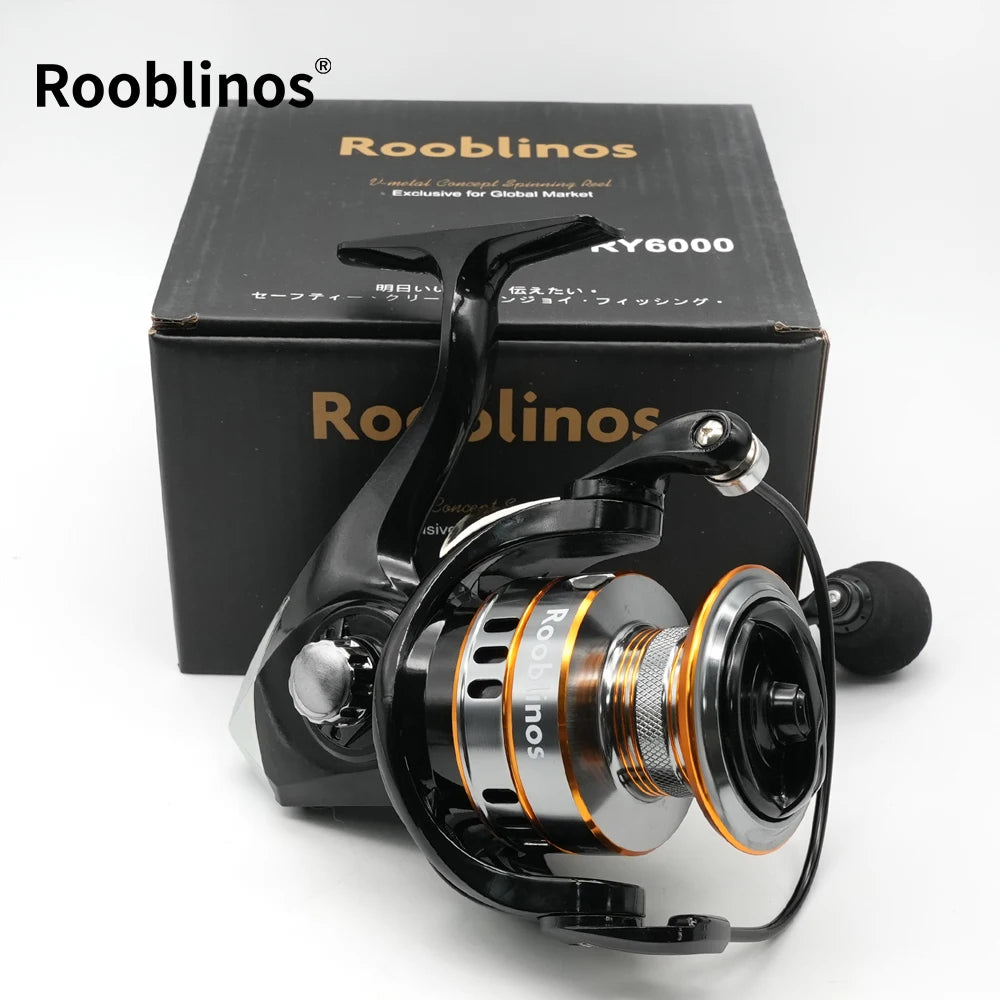 Rooblinos RY 1000-7000 Series Spinning Fishing Reel Ultralight Max Drag 15kg Lure Fishing Spinning Reel Saltwater Wheel
