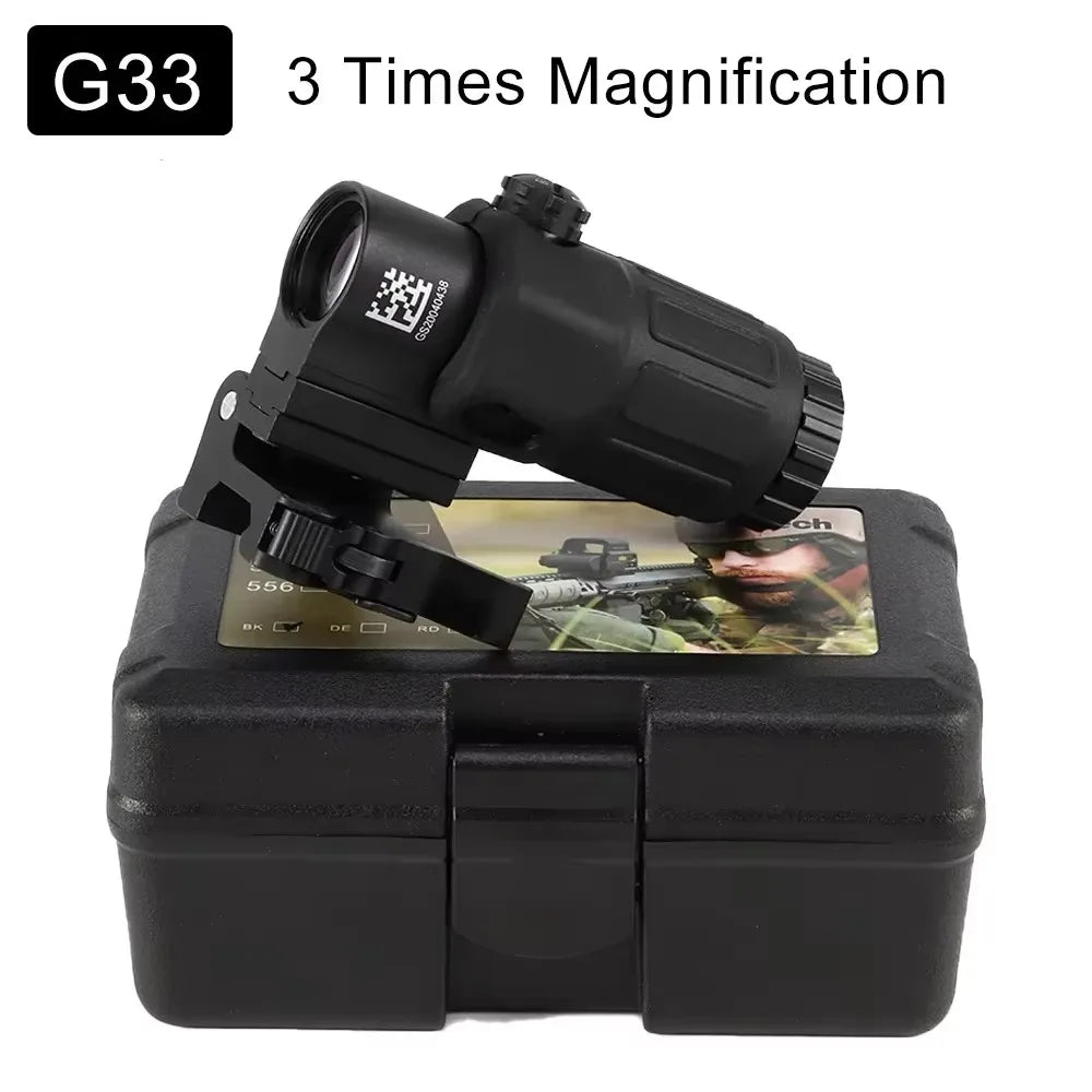 G33 G43 G45 Sight Fixed 3X 5X Magnifier Scope With Switch to Side Quick Detachable QD Mount For Hunting
