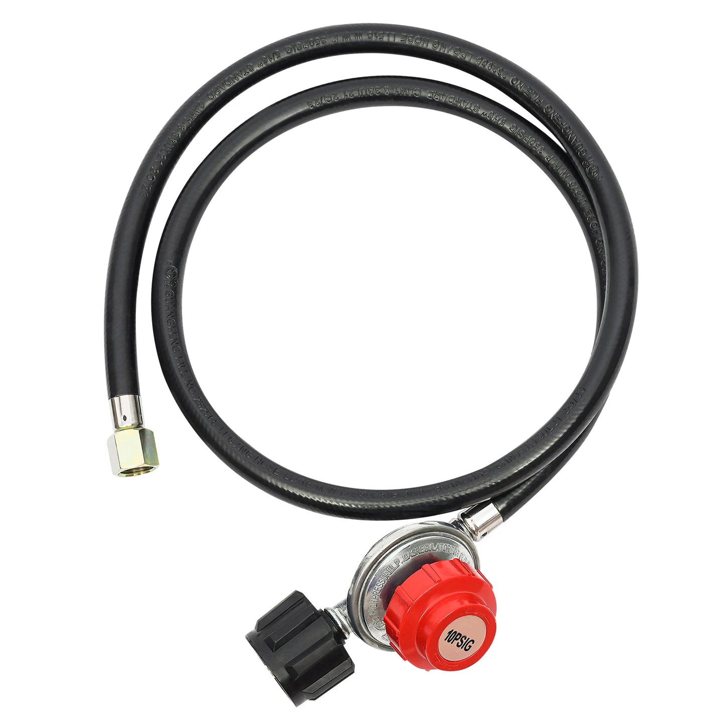 Camping Stove, Portable Square Propane Burner Gas Cooker W/ Adjustable 0-20PSI Regulator Hose for Camp Patio Outdoor Cooking