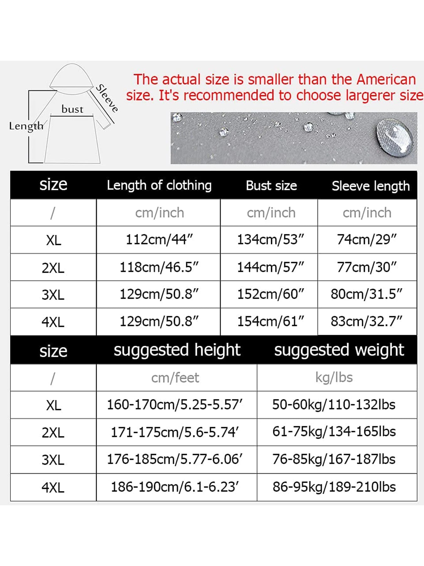 Pahajim Long Hooded Safety Rain Jacket Rain Suit Waterproof Raincoat for Men and Women Outdoor All-Sport Breathable