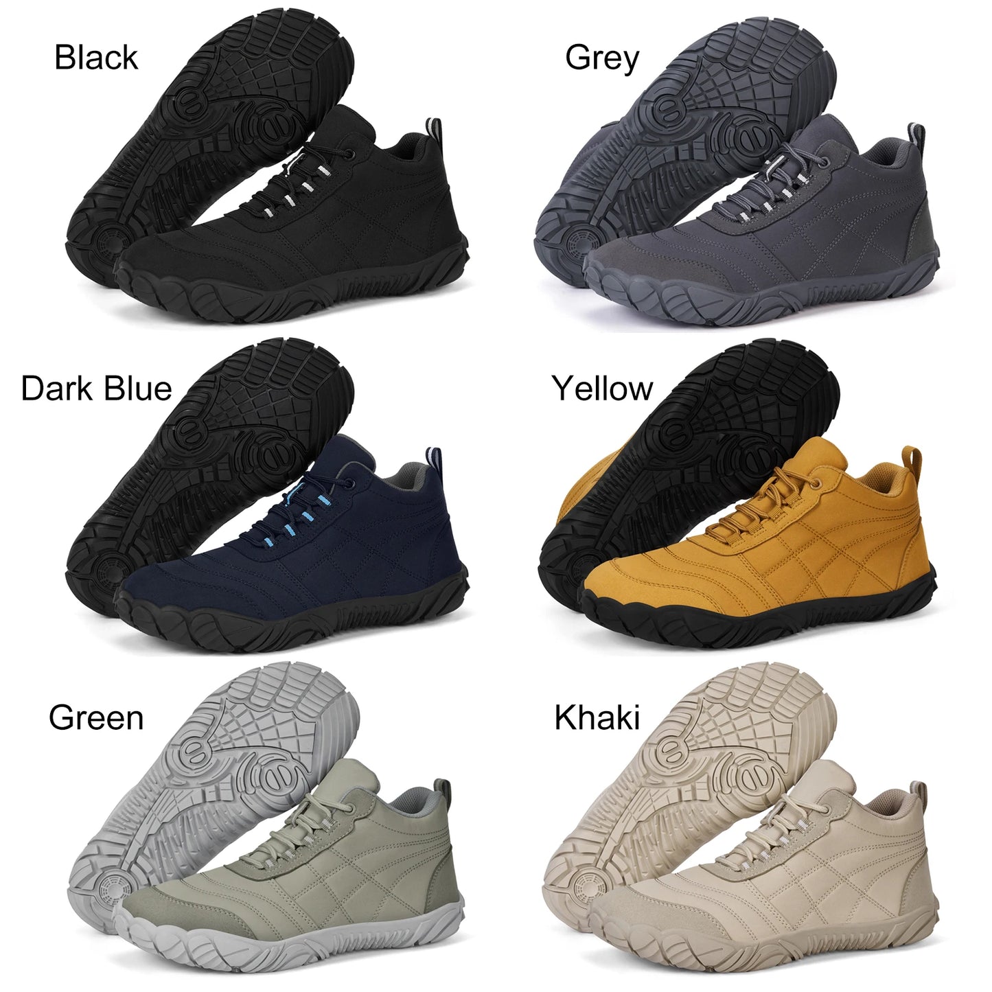 Outdoor Work Boots Anti-Slip Casual Sneakers Comfortable Barefoot Hiking Shoes Winter Snow Boots for Outdoor Sports