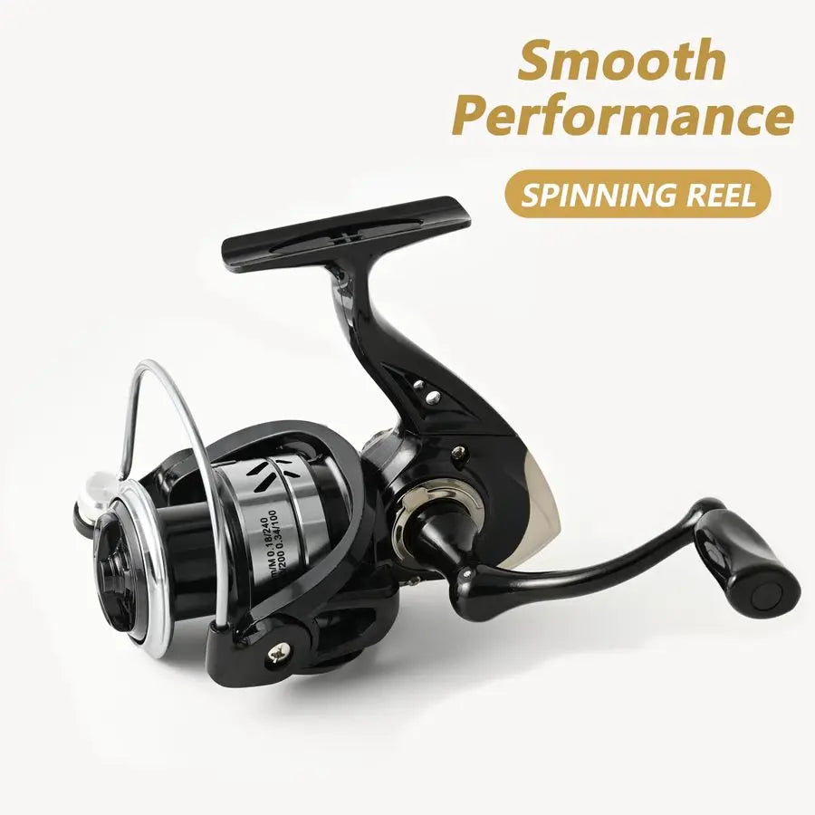 Pole Combo 2PCS Carbon Fiber Fishing Rod and Aluminum Reel Combos with Carrier Bag Sea Saltwater Freshwater Fishing Rod Reel Kit
