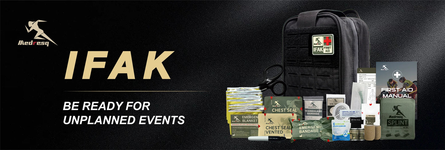 Medresq IFAK First Aid Kit – Emergency Bleeding Control & Survival Gear for Car, Home, Travel, Camping, Hiking & Outdoor