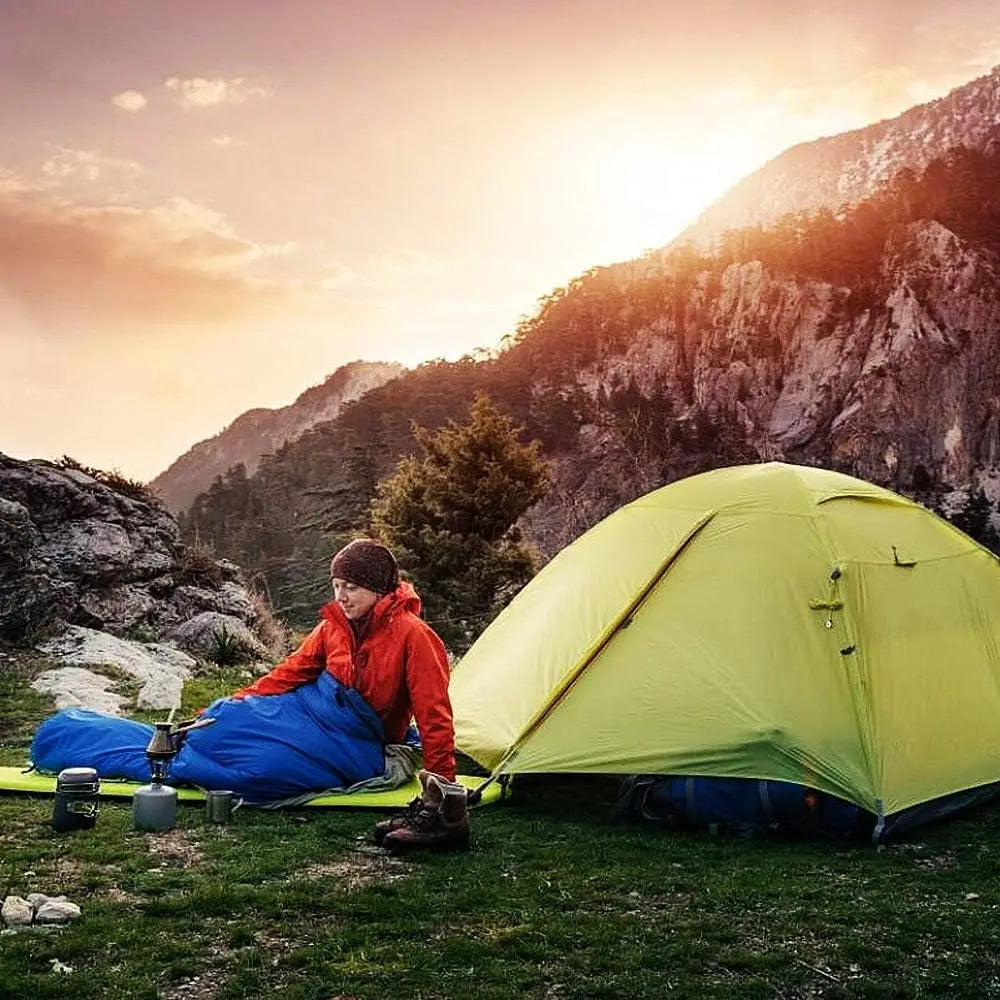 Envelope with Cap Sleeping Bag, Spring Summer Autumn Outdoor Travel Bag, Adult Camping Single Sleeping Bag 210*75CM 5-20 Degree