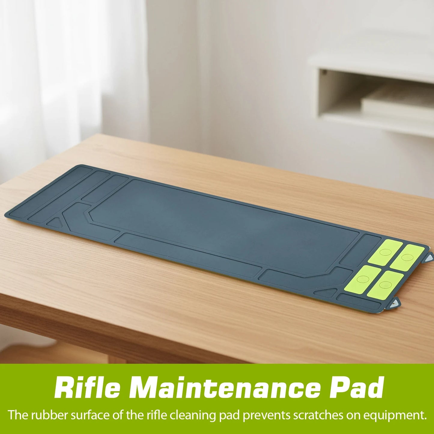 Rubberized Workbench Mat 36x10inch Organizer Parts Tray Magnetic Anti-Slip Repair Maintenance Mat Shooting Hunting Accessories