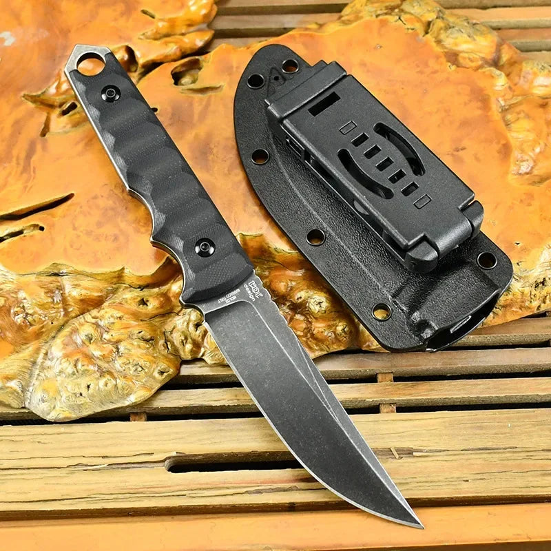 FX 634 Tactical Straight Knife D2 Steel Blade G10 Handle Outdoor Camping Wilderness Survival EDC Hunting Knife Carving Knife